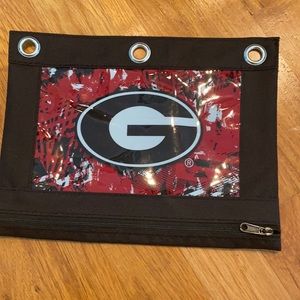 University of Georgia zipper pencil pouch
